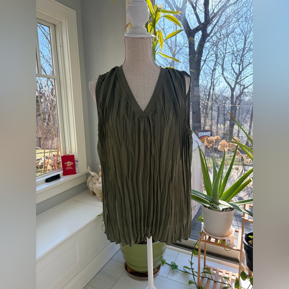 DR2 V-Neck Pleated Blouse